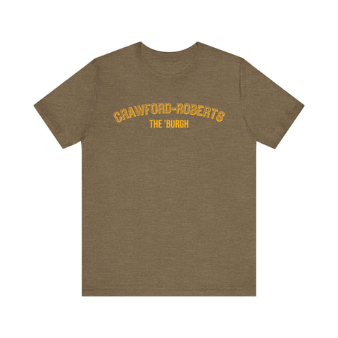 Crawford-Roberts  - The Burgh Neighborhood Series - Unisex Jersey Short Sleeve Tee T-Shirt Printify Heather Olive S 