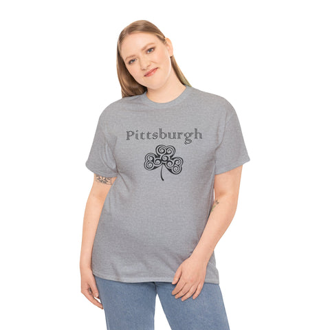 Pittsburgh Irish Clover - Unisex Heavy Cotton Tee