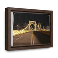 Pittsburgh Roberto Clemente Bridge at Night printed on Canvas Wraps, Horizontal Frame Canvas Printify