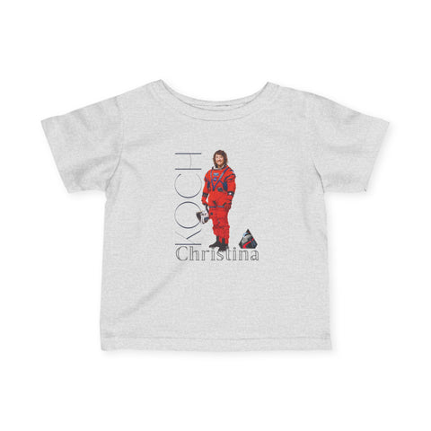Artemis 2 Astronaut Christina Koch Graphic Infant Fine Jersey Tee