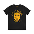 Retro Pittsburgh Hockey Shirt - Short Sleeve Tee T-Shirt Printify Black S 
