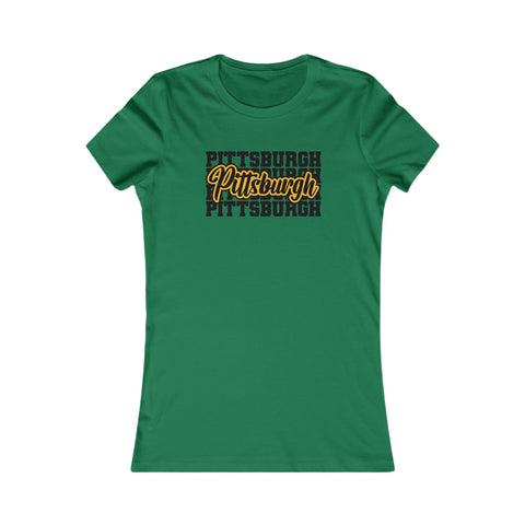 Pittsburgh Typography - Women's Favorite Tee