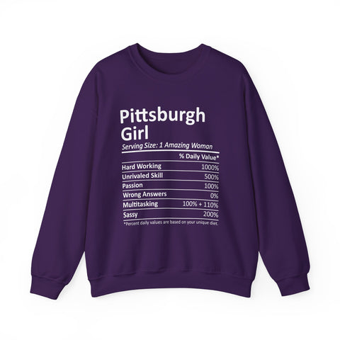Pittsburgh Girl Ingredients - Heavy Blend™ Crewneck Sweatshirt