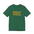 Pittsburgh Sports Teams Ampersand - Short Sleeve Tee T-Shirt Printify Heather Grass Green XS