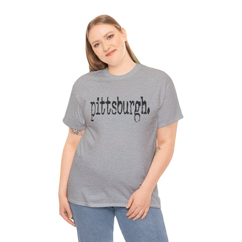 Pittsburgh Typewriter Unisex Heavy Cotton Tee