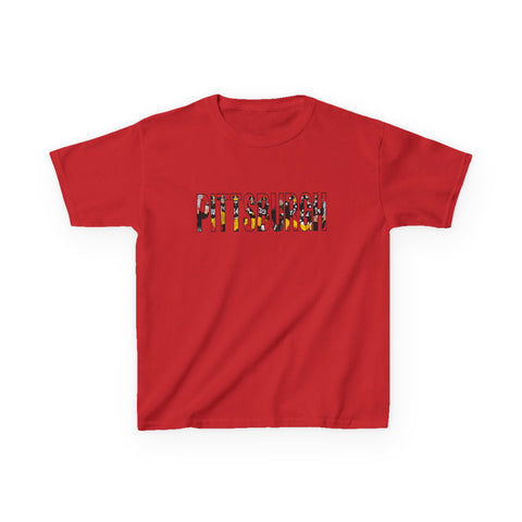 Pittsburgh Football Players - Kids Graphic T-Shirt