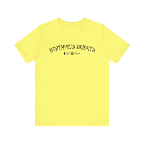 Northview Heights - The Burgh Neighborhood Series - Unisex Jersey Short Sleeve Tee T-Shirt Printify Yellow S 