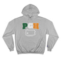 PGH Series Irish Flag - St Patty's Day - Champion Hoodie Hoodie Printify Light Steel S 