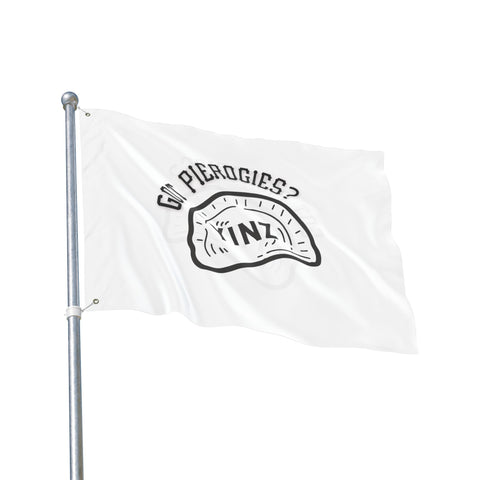 Yinz Got Pierogis? - Double Sided Flag