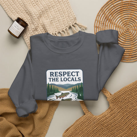 Respect the Locals River Steward Sweatshirt | Vintage National Park Wildlife