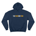 The Four One Two - Area Code - Champion Hoodie Hoodie Printify Navy S 