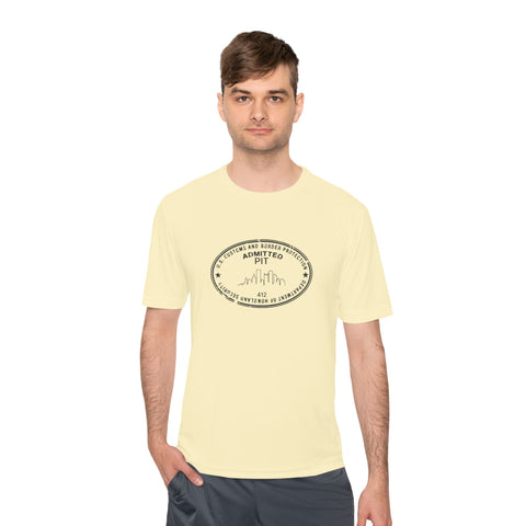 Pittsburgh Border Stamp - Sport-Tek Unisex Moisture Wicking Tee