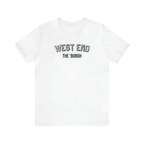West End - The Burgh Neighborhood Series - Unisex Jersey Short Sleeve Tee T-Shirt Printify White S 
