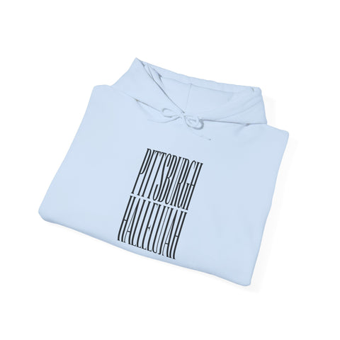 Pittsburgh Hallelujah Typography Hoodie