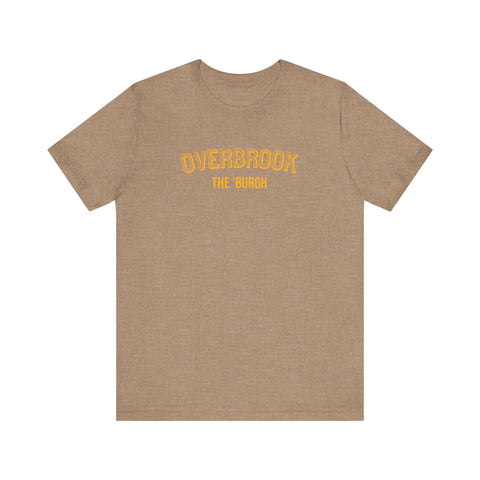 Overbrook - The Burgh Neighborhood Series - Unisex Jersey Short Sleeve Tee T-Shirt Printify Heather Tan XS 