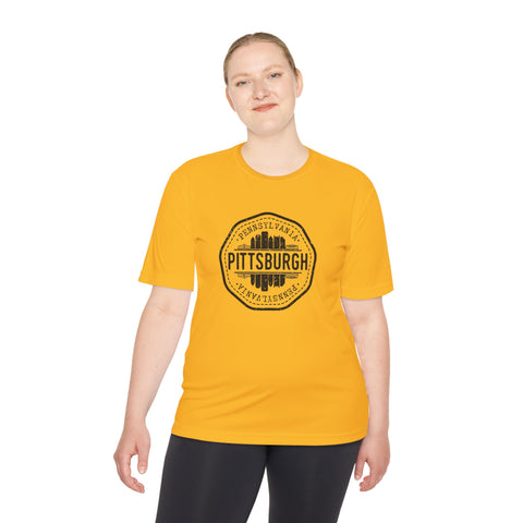 Pittsburgh Vintage Stamp - Sport-Tek Unisex Moisture Wicking Tee