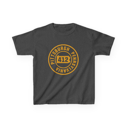 412 Pittsburgh Stamp - Kids Graphic T-Shirt