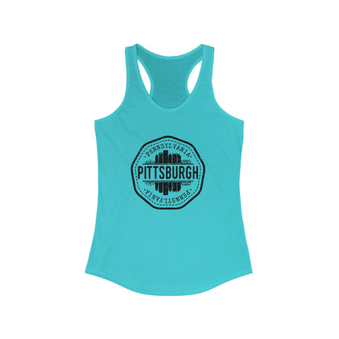 Pittsburgh Vintage Stamp - Women's Tang Top