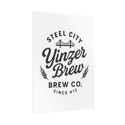 Rolled Art Poster – Pittsburgh Beer Poster With Giclée UV Resistant Print