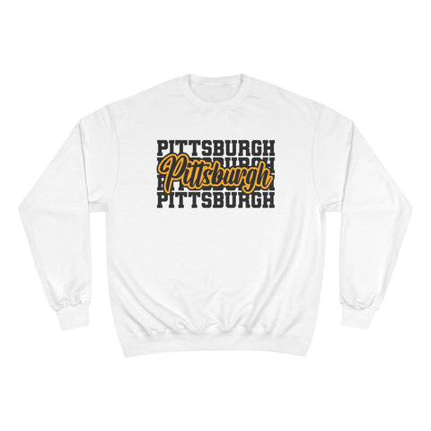 Pittsburgh Typography - Champion Sweatshirt