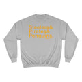 Pittsburgh Sports Teams Ampersand - Champion Crewneck Sweatshirt Sweatshirt Printify Light Steel S 