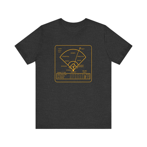 Famous Pittsburgh Sports Plays - We Are Family - 1979 World Series - Short sleeve shirt T-Shirt Printify Dark Grey Heather S