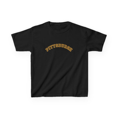 Pittsburgh Block Letters - Kids Graphic T-Shirt