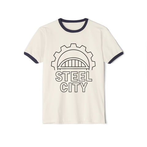 Steel City Gear - Unisex Cotton Ringer T-Shirt