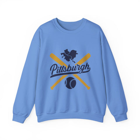 Pittsburgh Vintage Baseball Bats - Heavy Blend™ Crewneck Sweatshirt