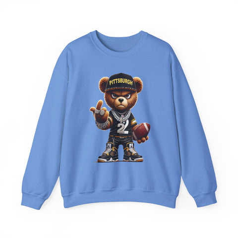 Young and Mean Pittsburgh Bear - Heavy Blend™ Crewneck Sweatshirt