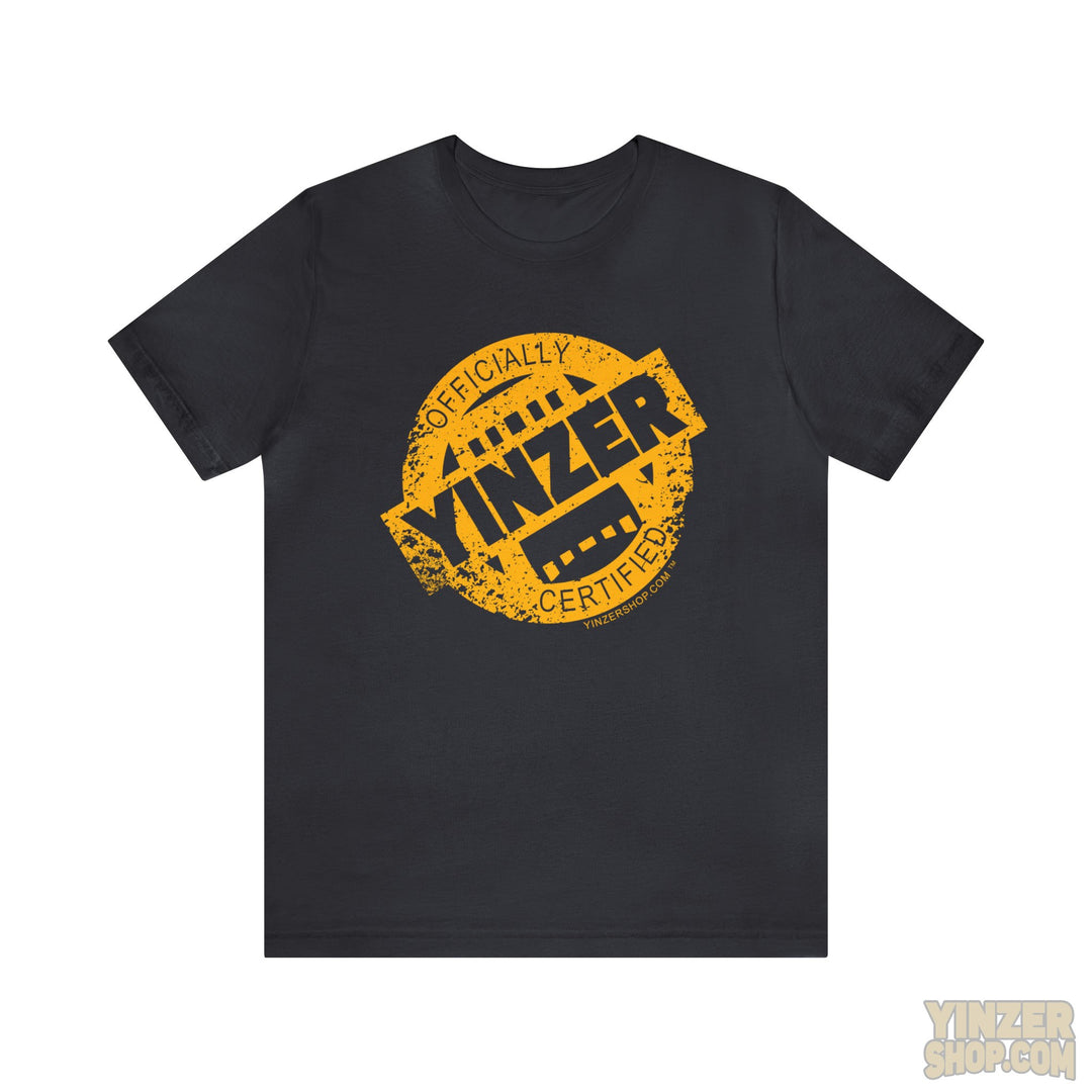 Certified Yinzer™ Unisex Jersey Short Sleeve Tee T-Shirt Printify Dark Grey S 