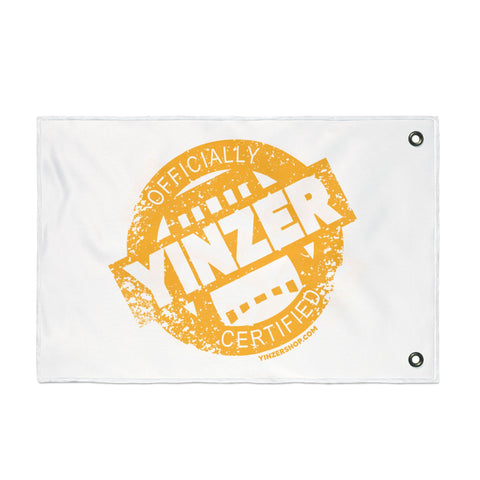 Yinzer Certified Stamped Graphic  - White Double Sided Flag