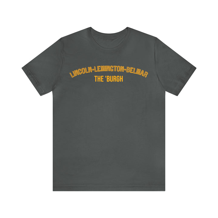 Lincoln-Lemington-Belmar - The Burgh Neighborhood Series - Unisex Jersey Short Sleeve Tee T-Shirt Printify Asphalt S 