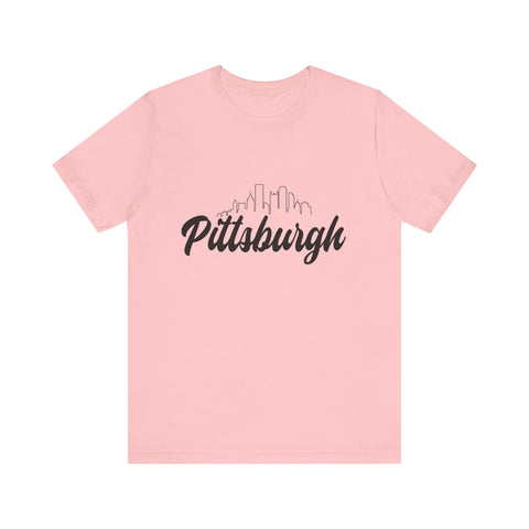 Pittsburgh Skyline T-Shirt  - Unisex bella+canvas 3001 Jersey Short Sleeve Tee