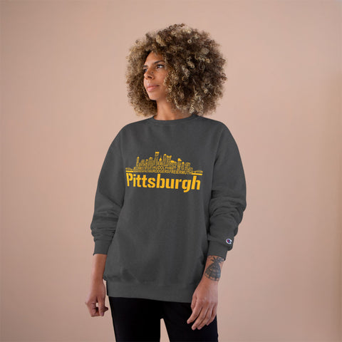 Pittsburgh Football Team Names - Champion Sweatshirt