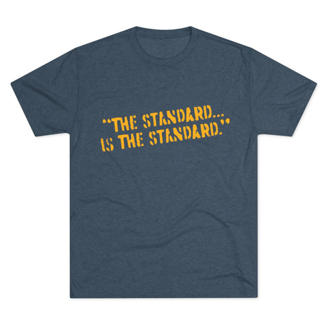 The Standard is the Standard Steeler Distressed Image T-Shirt Shirt - Tri-Blend Crew Tee T-Shirt Printify S Tri-Blend Indigo 