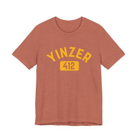 412 Yinzer - Unisex Jersey Short Sleeve Tee