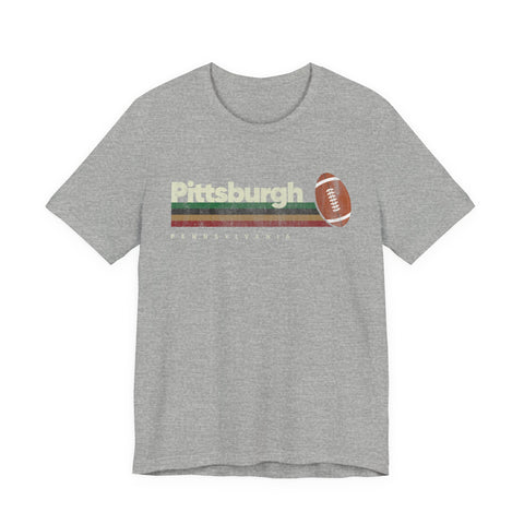 Pittsburgh Vintage Football - Unisex Jersey Short Sleeve Tee