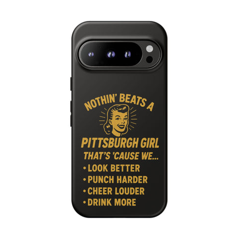 Pittsburgh Girl Phone Case – “Nothin’ Beats a Pittsburgh Girl” Retro Graphic