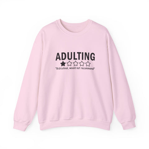 Adulting (Pittsburgh Sarcasm Series) - Gildan Heavy Blend™ Crewneck Sweatshirt