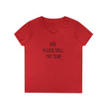 Bob Please Sell the Team - Ladies' V-Neck T-Shirt V-neck Printify S Red