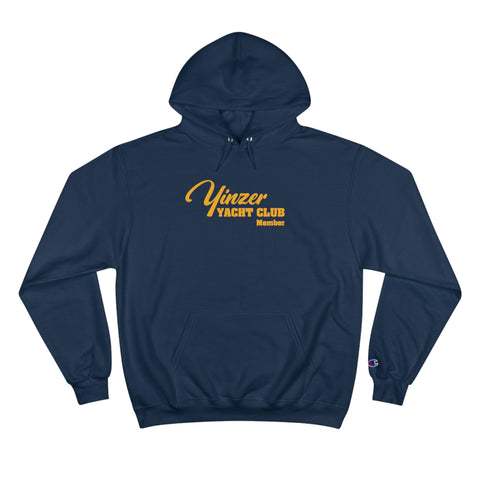 Yinzer Yacht Club - PRINT ON BACK - Champion Hoodie Hoodie Printify Navy S 