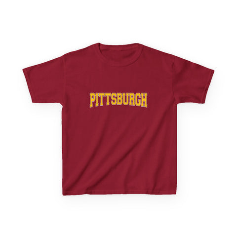 Pittsburgh Varsity Letters Kids Graphic T-Shirt