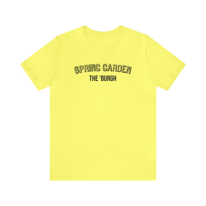Spring Garden - The Burgh Neighborhood Series - Unisex Jersey Short Sleeve Tee T-Shirt Printify Yellow S 