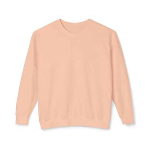 YinzerShop Serving Since 2015 - Print on back - Comfort Colors® 1466 Unisex Lightweight Crewneck Sweatshirt Sweatshirt Printify Peachy L