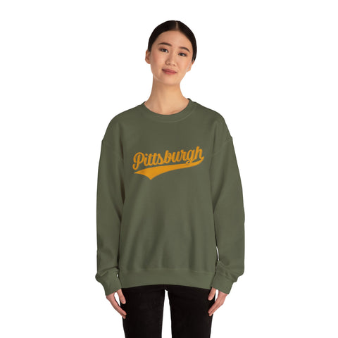Pittsburgh Varsity Retro Heavy Blend Crewneck Sweatshirt