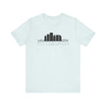 Pittsburgh Downtown Skyline Simplistic Design T-Shirt  - Unisex bella+canvas 3001 T-Shirt Printify Heather Ice Blue S 