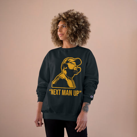 Next Man Up - Tomlin Quote - Champion Crewneck Sweatshirt Sweatshirt Printify   