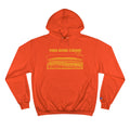 Three Rivers Stadium - Retro Schematic - Champion Hoodie Hoodie Printify Orange S 