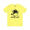 Protect Ya Net - Hockey - Short Sleeve Tee T-Shirt Printify Yellow S 